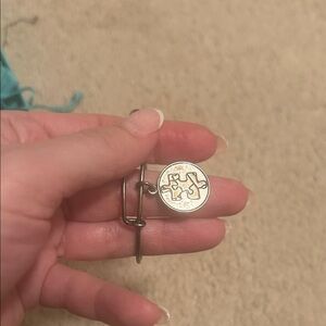 Alex and Ani Silver Puzzle Piece Bracelet